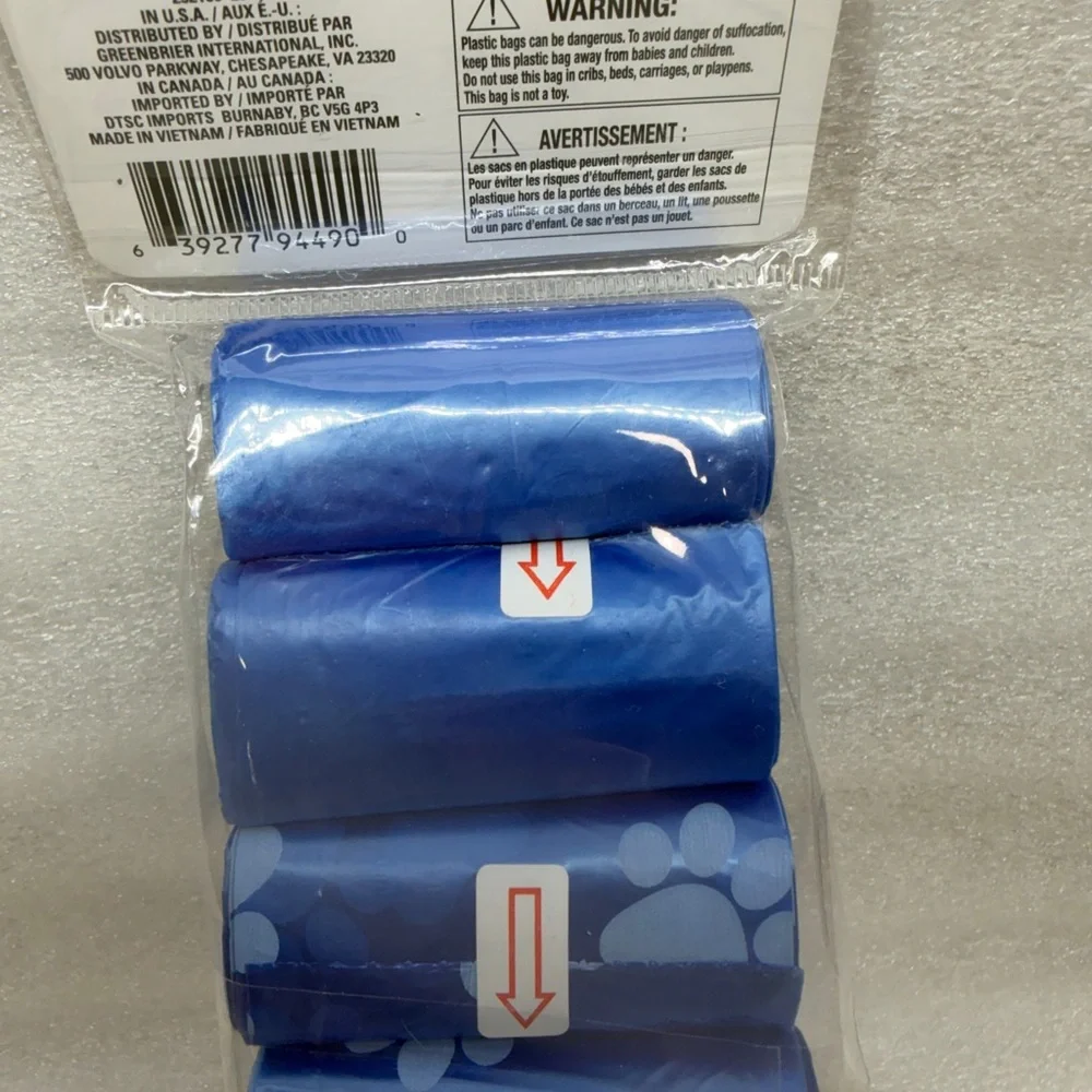 Greenbrier Blue Dog Waste Bags - 60 Pack